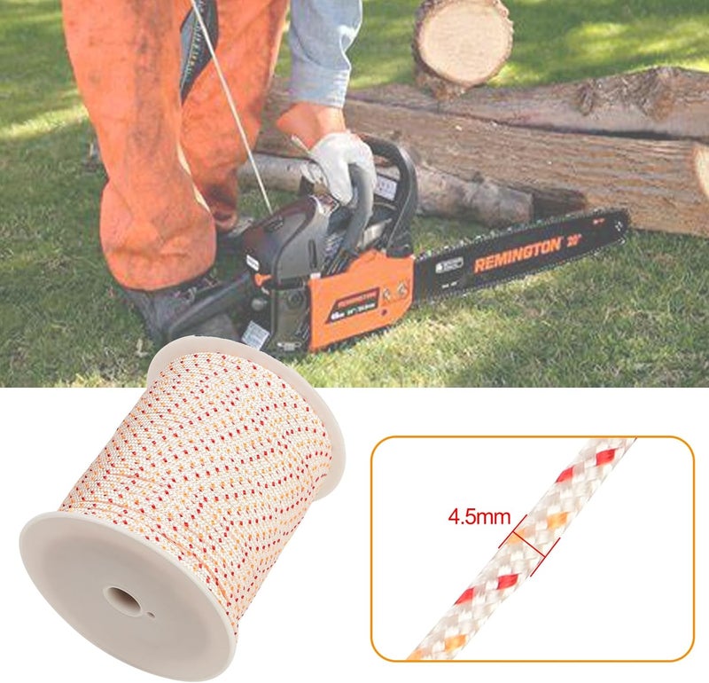Multisland Recoil Starter Rope Pull Cord, 100m / 4.5mm Pull Starter Rope for Craftsman Husqvarna Stihl Honda Lawn Mower Chainsaw Trimmer Edger Brush Cutter Engine Parts - Image 2